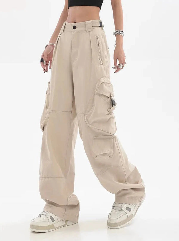 Pantaloni cargo larghi casual